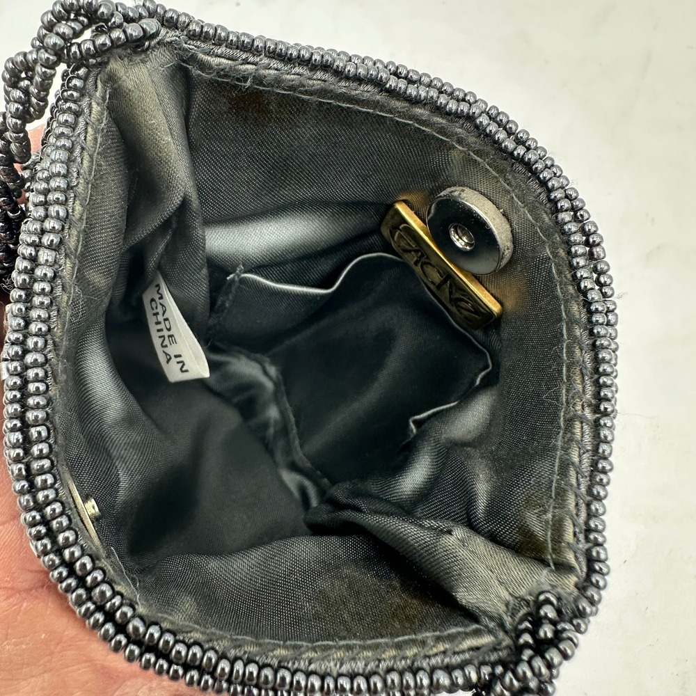 Cache Womens Whimsigoth Beaded Velvet Evening Bag Cocktail Gatsby Prom - Picture 6 of 7